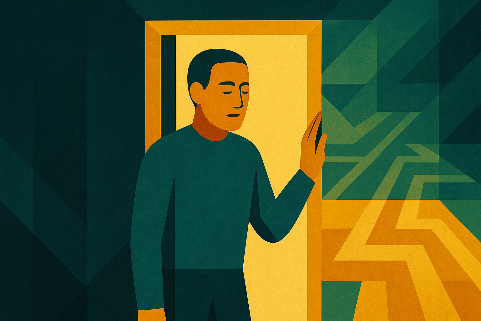 The Doorframe Pause: choose your next true move at every threshold